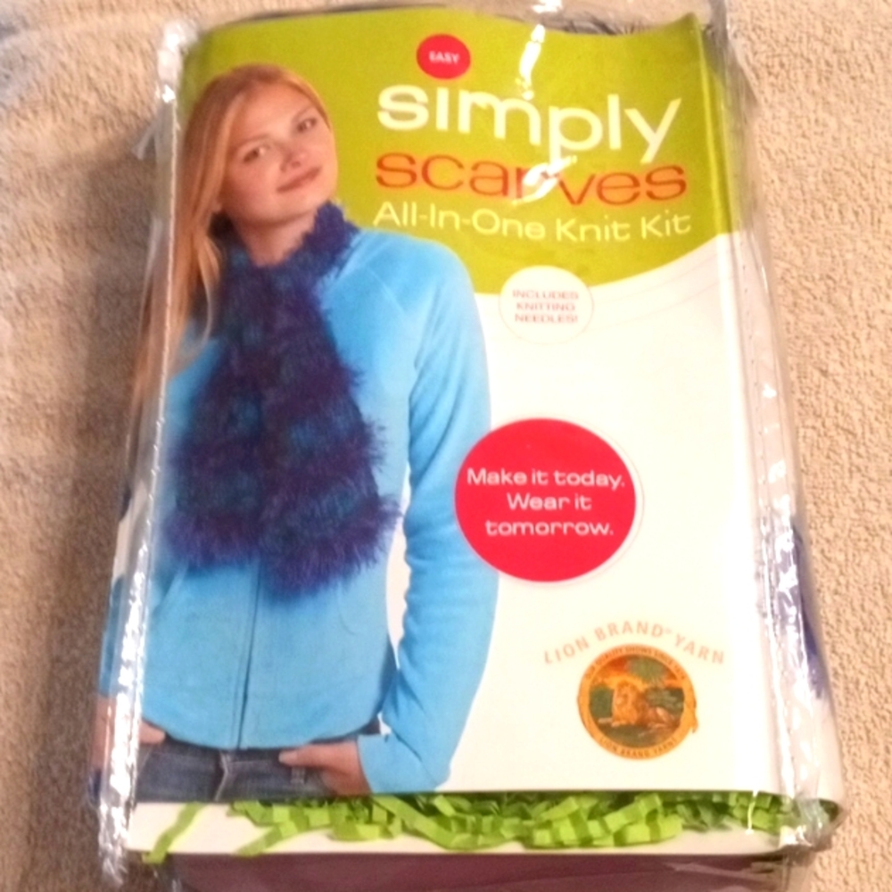 All in one knit scarf kit